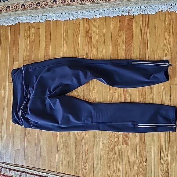Lole 'Hurry Up' water repellent warm leggings fleece lined in navy medium - Picture 13 of 14